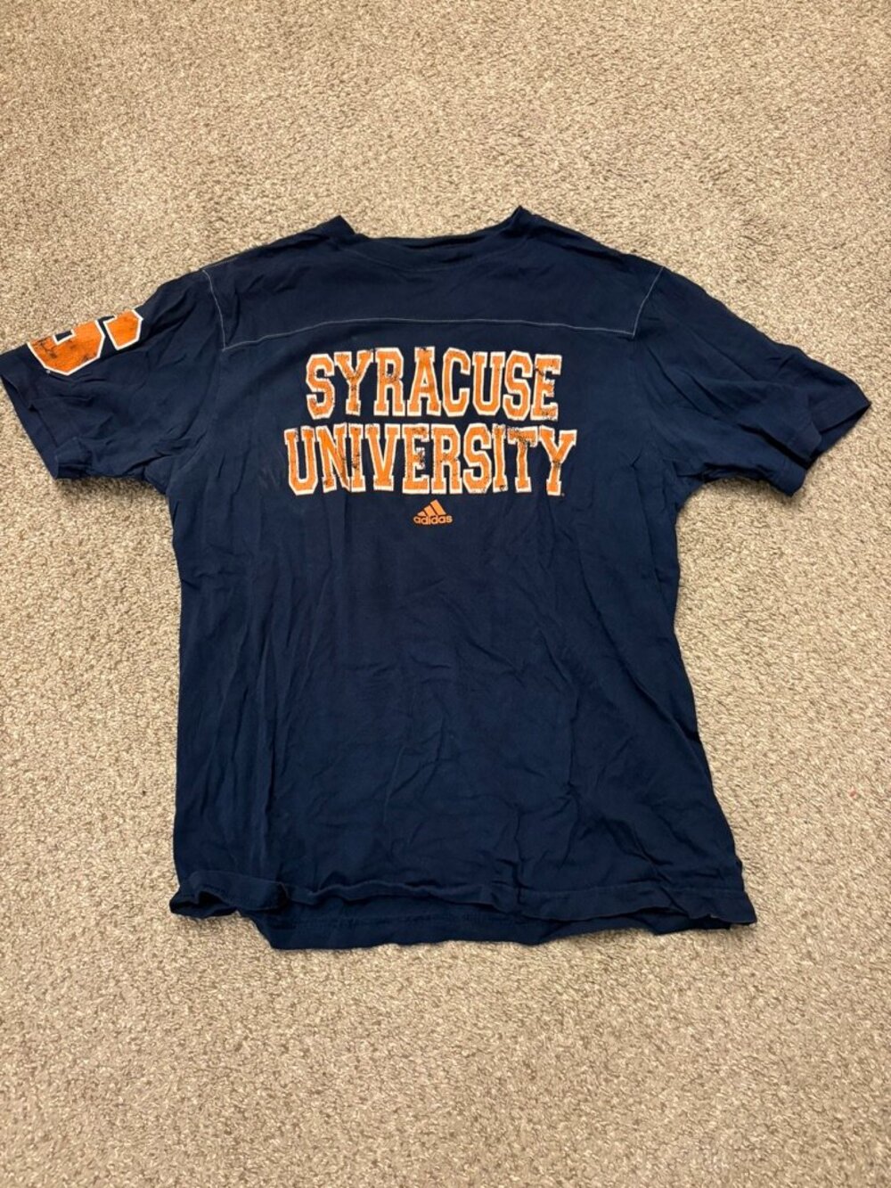 Adidas Syracuse University Graphic Navy Medium T-Shirt